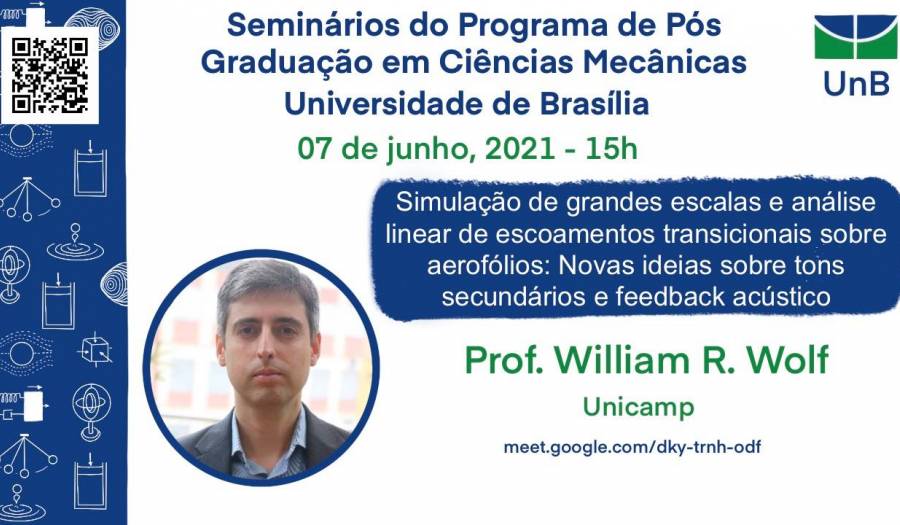 Large eddy simulations and linear analysis of transitional airfoils: Insights on secondary tones and acoustic feedback - Prof. William R. Wolf - Unicamp
